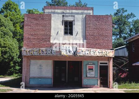 1970s America -  Theater, Kingsland, Georgia 1979 Stock Photo