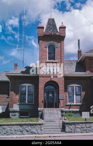 2000s United States -  Jail (1896), Philipsburg, Montana 2004 Stock Photo
