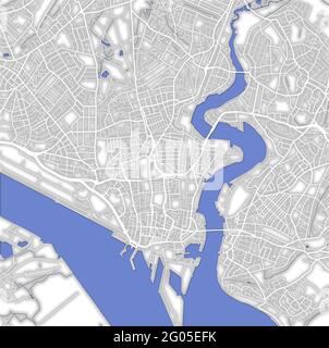 Road Map of Southampton, England Stock Photo - Alamy