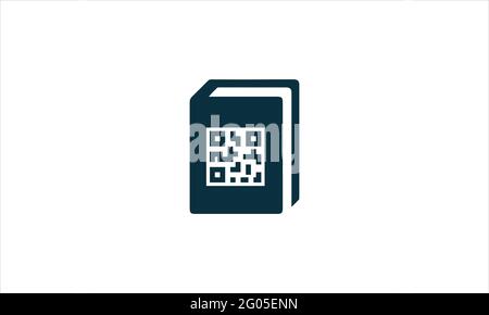 Barcode QR code Document Icon Logo Design Element vector illustration Stock Vector