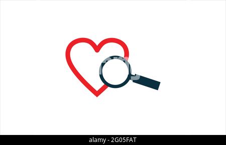 search document magnifier icon logo design vector illustration Stock Vector