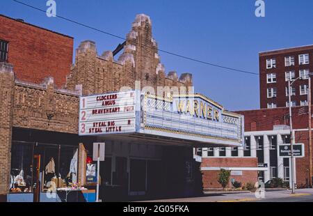 1990s America -  Warner Theater, Morgantown, West Virginia 1995 Stock Photo