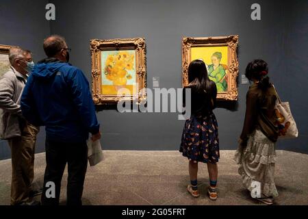 Philadelphia, USA. 31st May, 2021. People visit the Philadelphia Museum of Art in Philadelphia, Pennsylvania, the United States, on May 31, 2021. The museum has opened to public after four years of construction and renovation. Credit: Liu Jie/Xinhua/Alamy Live News Stock Photo