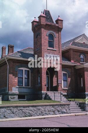 2000s United States -  Jail (1896), Philipsburg, Montana 2004 Stock Photo