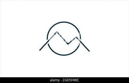 High Mountain hand drawn  icon Logo Business Template Vector Stock Vector