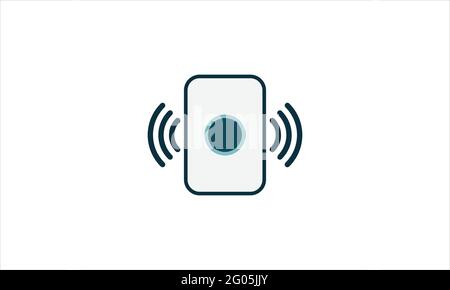 Best speaker line icon in trendy flat style design vector illustration Stock Vector