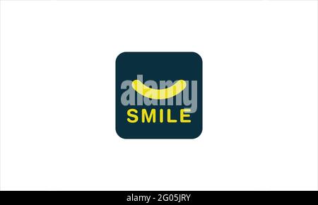 Smiley Emoji icon Logo design vector illustration Stock Vector