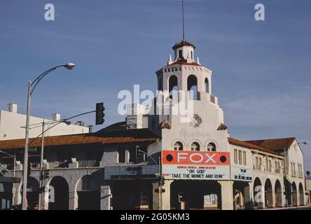 1970s America -  Fox Theater, Riverside, California 1978 Stock Photo