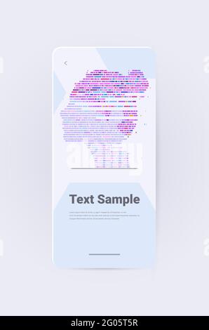 big genomic data with woman face genome sequence map horizontal vertical Stock Vector
