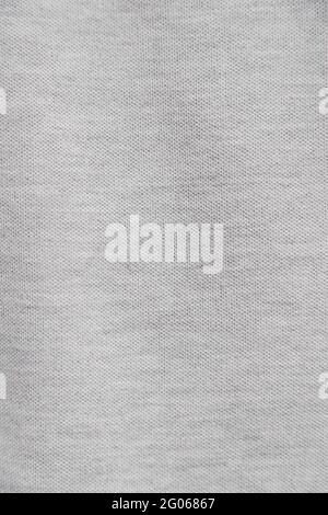 Gray fabric texture. Clothes background. Close up Stock Photo