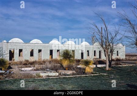 1970s United States -  Hightower Motel, Lordsburg, New Mexico 1979 Stock Photo