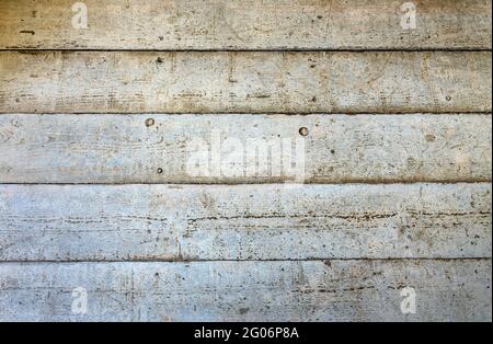 Rustic white painted wooden planks background Stock Photo