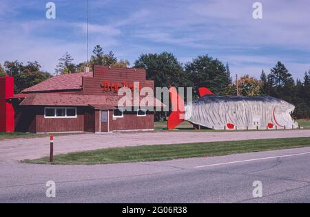 1980s America -  Big Fish Supper Club, Bena, Minnesota 1980 Stock Photo