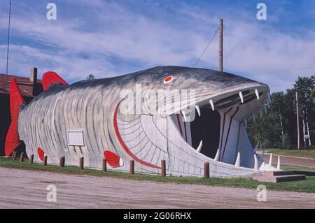 1980s America -  Big Fish Supper Club, Bena, Minnesota 1980 Stock Photo