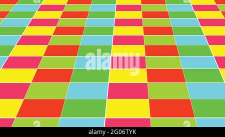 Abstract background of colored squares Stock Vector