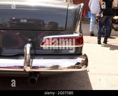 A Close up of an Old Car Taillight Stock Photo