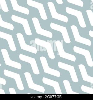 Geometric vector pattern with light blue and white arrows. Geometric modern ornament. Seamless abstract background Stock Vector