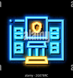 Police Department neon glow icon illustration Stock Vector Image & Art ...
