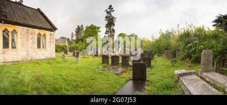 The Jewish Cemetery and former mortuary chapel in Southampton Old Cemetery on Southampton Common Stock Photo