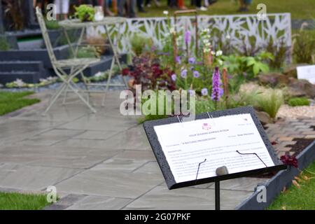 Storms at the Shrewsbury Flower Show Stock Photo