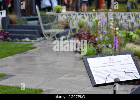 Storms at the Shrewsbury Flower Show Stock Photo