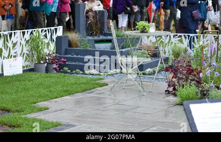 Storms at the Shrewsbury Flower Show Stock Photo