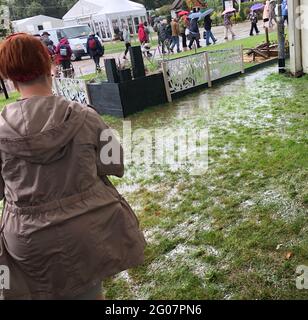 Storms at the Shrewsbury Flower Show Stock Photo