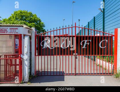 Trico Stadium, home of Redditch United FC. Stock Photo