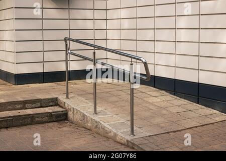 The ramp by the stairs to the house close up Stock Photo