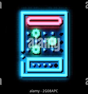 Board Game neon glow icon illustration Stock Vector
