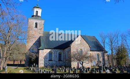 Kemiön kirkko, 1469, Kemiönsaari. Stock Photo