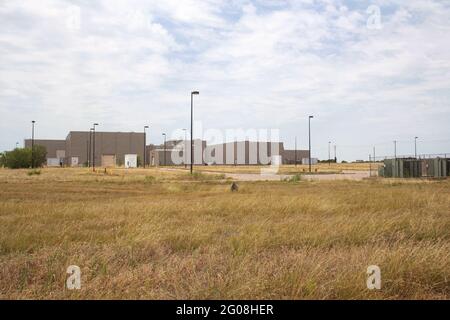 Abandoned Superconducting Super Collider Complex in Waxahachie Texas Stock Photo