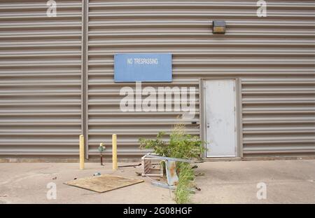 Abandoned Superconducting Super Collider Complex in Waxahachie Texas Stock Photo