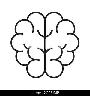 Brain icon vector for your web design, logo, infographic, UI. illustration Stock Vector