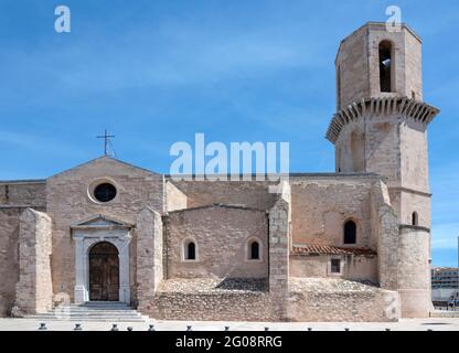 The oldest church in Marseille: église Saint-Laurent Stock Photo