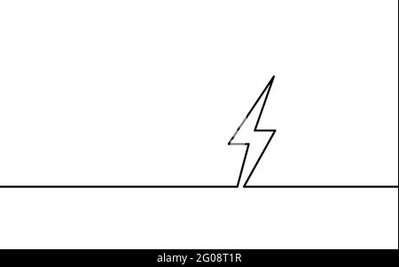 Continuous line art energy power storage electric rechargeable supply. Charging smartphone battery icon symbol industry technology concept. Hand Stock Vector
