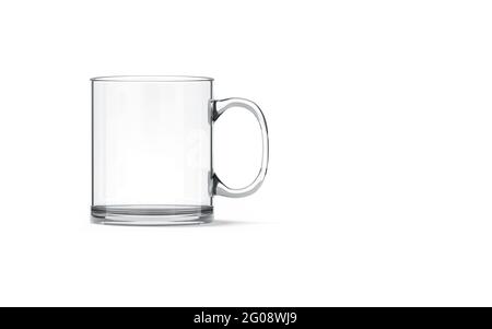 Clear Coffee Cup Mockup. Transparent Tea Glass Mug Stock Vector -  Illustration of foam, perfect: 187845826