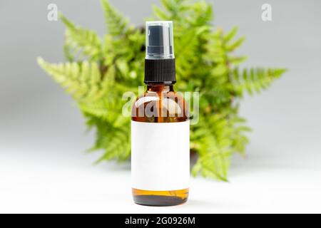 Download Set Of Cosmetic Dark Amber Glass Bottles Mockup Pump Bottle Hand Soap And Organic Body Spray Natural Spa Cosmetics Packaging Design Stock Photo Alamy