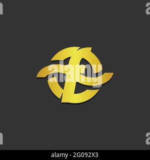 Initial letter F logo design vector illustration. Letter F icon design. Stock Vector