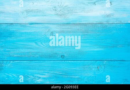 Wooden light blue background. Horizontal view. The concept of natural backgrounds. Stock Photo