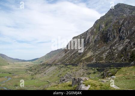 Nant Ffrancon Pass Snowdonia North Wales Stock Photo
