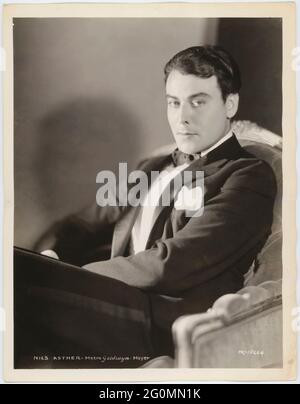 Nils Asther. 1897-1981. Swedish actor who was succeful in Hollywood an starred in movies against Greta Garbo. Pictured here in the 1930s. Stock Photo