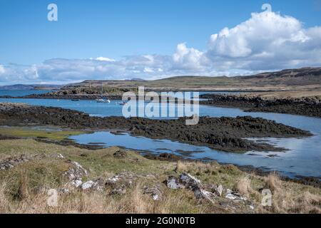 Croig harbour on the Isle of Mull Stock Photo