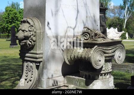 Tomb of Győző Czigler (architect), Kerepesi Cemetery (Fiume Road National Graveyard), 8th District, Budapest, Hungary, Magyarország, Europe Stock Photo