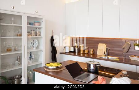 https://l450v.alamy.com/450v/2g0ned8/modern-bright-kitchen-in-art-nouveau-style-in-a-clean-interior-2g0ned8.jpg