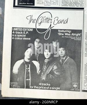 1970s Record Mirror Magazine Stock Photo