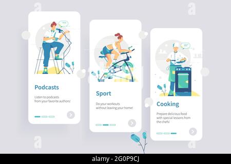 Smart home unique design kit on mobile phone Stock Vector