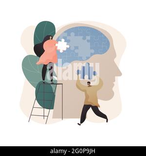 Mindfulness abstract concept vector illustration. Stock Vector