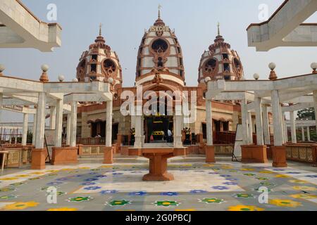 India Delhi - Hare Krishna Temple - ISKCON Temple Stock Photo