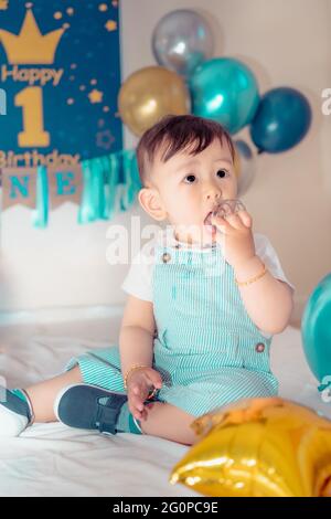 Cake Smash Pictures Stock Photo